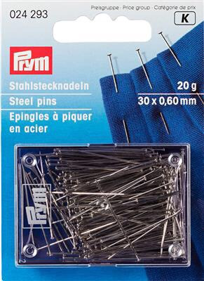 Épingles à piquer acier en boîte plastique