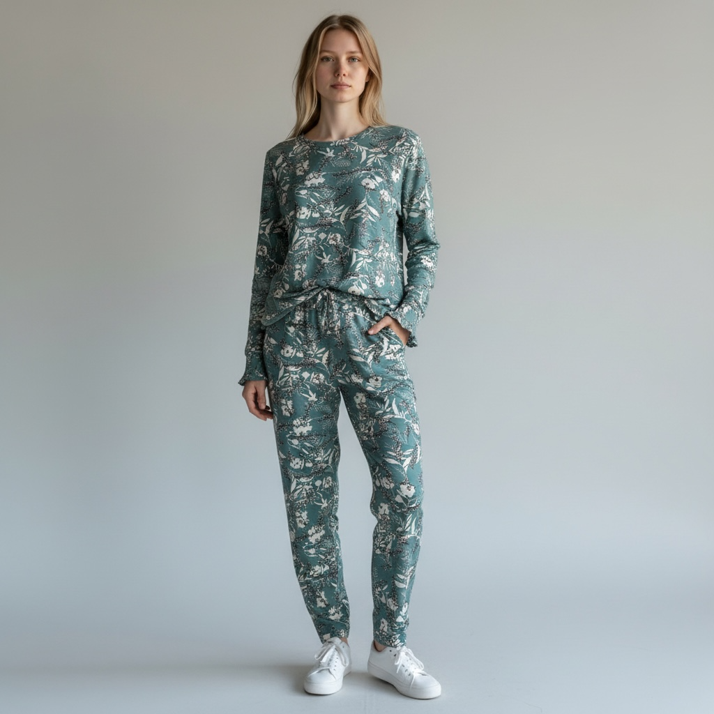Pyjama fleurs bleues Ringella
