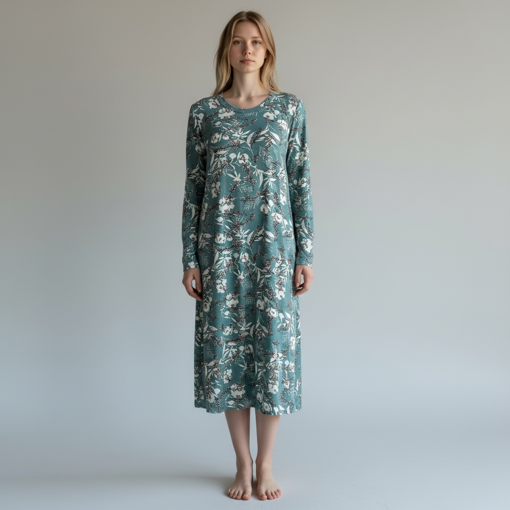 [45 61 016-46] Robe de nuit Petites fleurs Ringella (46 EU)