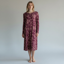 Robe de nuit Fleurs bordeau Ringella 