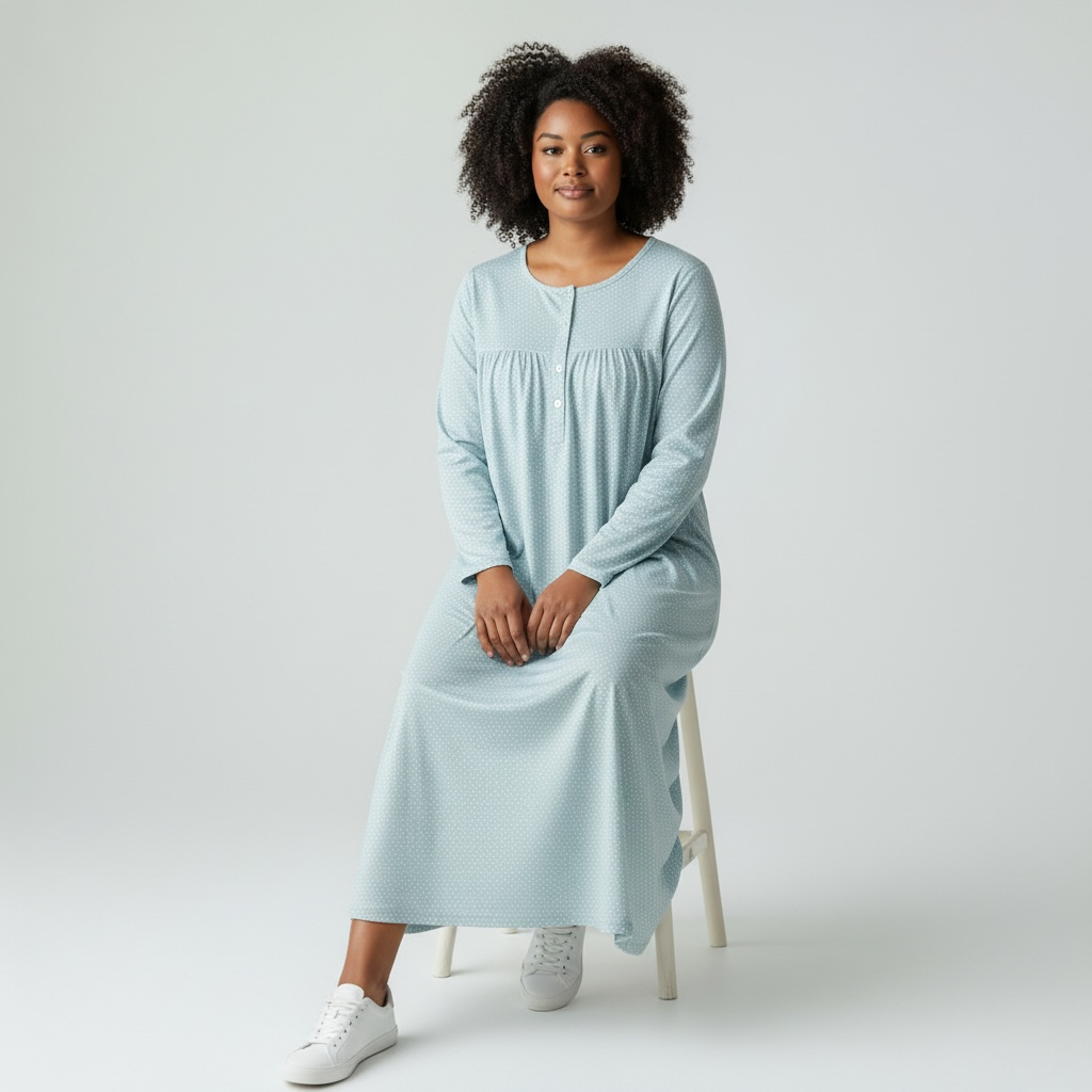 Robe de nuit Adalyn Eskimo (XL, Ciel)