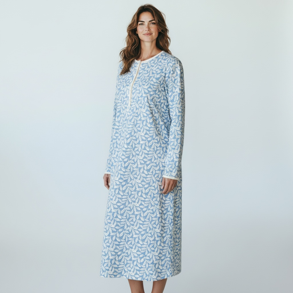 [45 11 036] Robe de nuit Feuilles Ringella