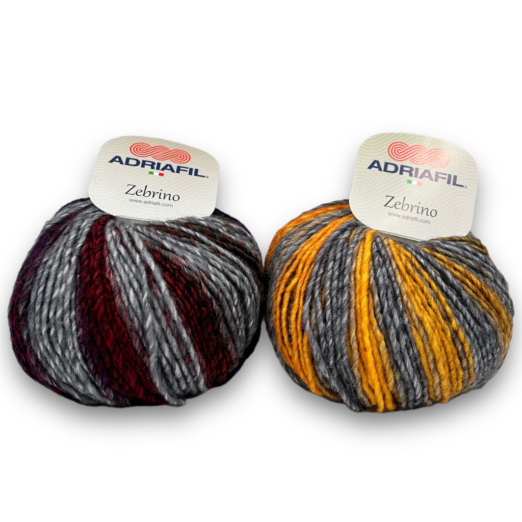Adriafil Zebrino (Gris/bordeau 064)