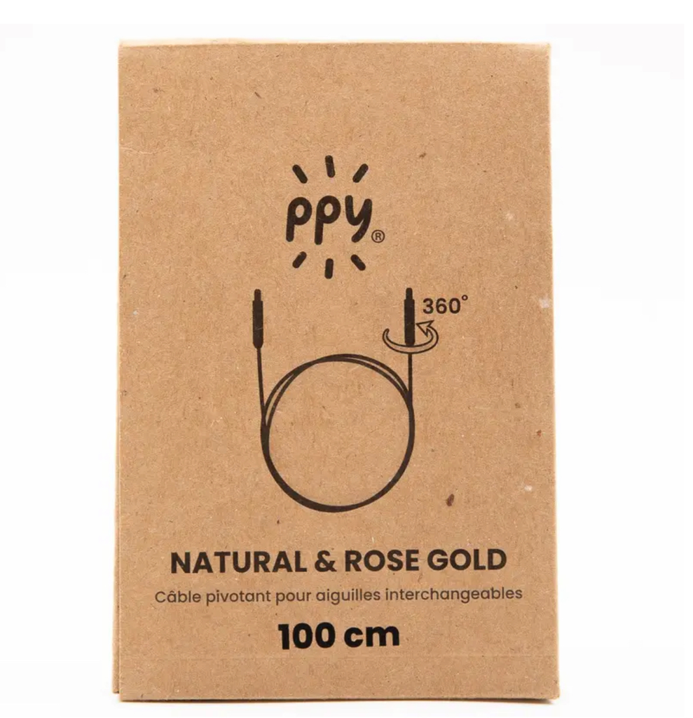 Câble pivotant pour aiguilles circulaires PPY (120 cm)