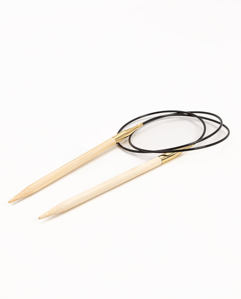 Aiguilles circulaires bambou Cable 80cm PPY
