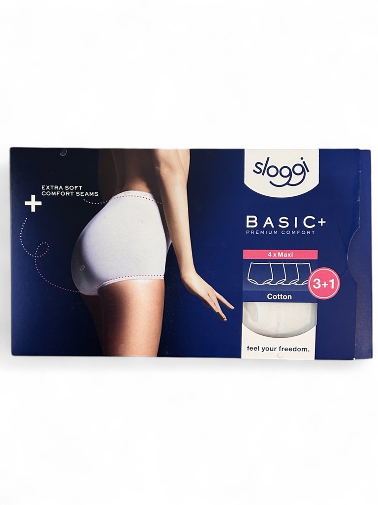 Sloggi Basic+ (3+1 gratuit) (Noir, 58)