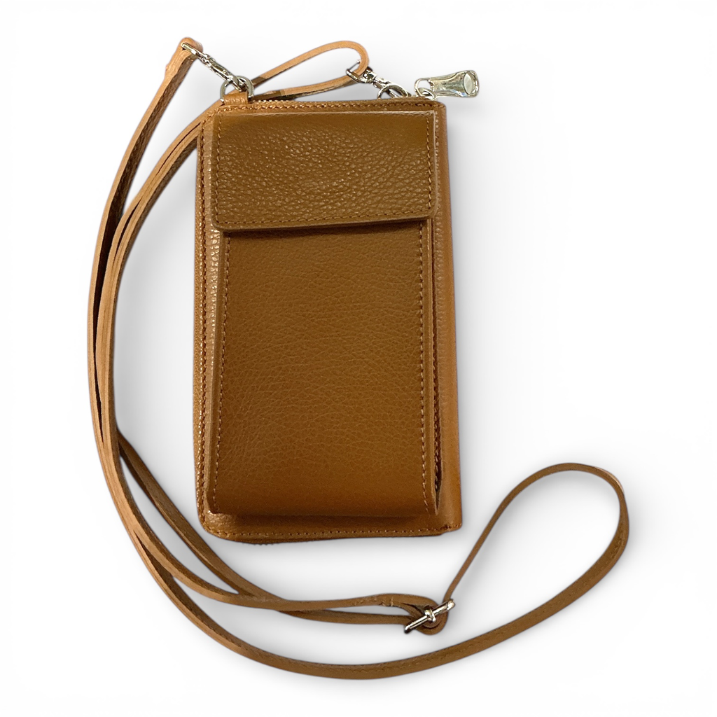 Mini sac, téléphone cuir bandoulière (Noir)