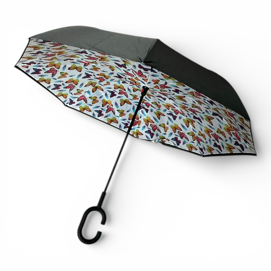 Parapluie inversé (Papillons colorés)