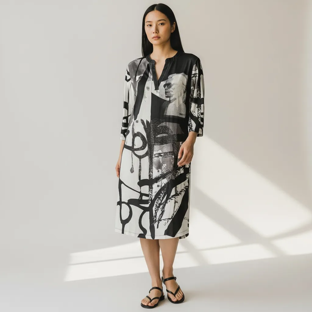 Robe Graphique Mona (S)