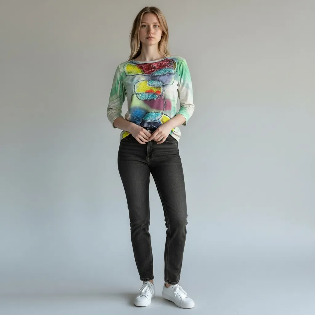 Top Abstrait Coloré Lina (S)