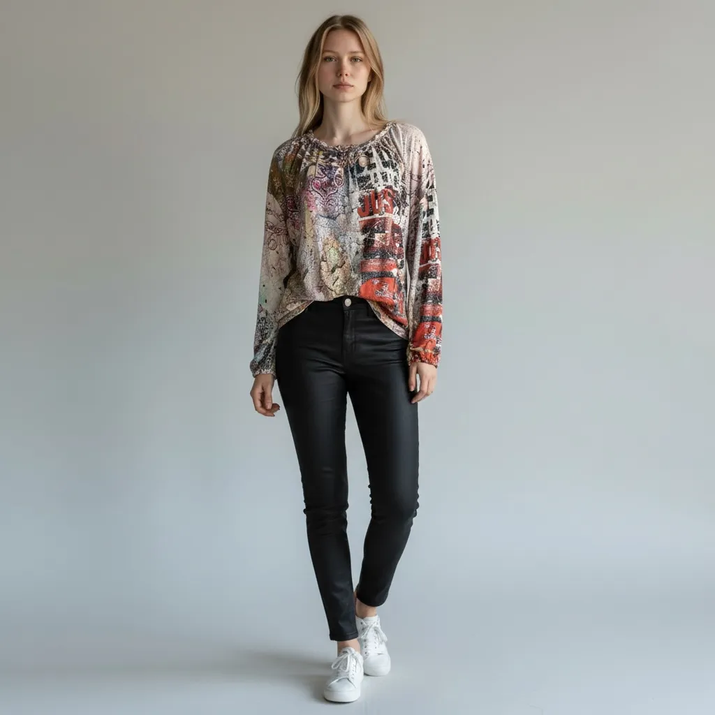 Top Vintage Écriture (S)