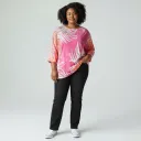 Tunique Feuillage Poudré Oversized