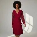 Robe Cache-cœur Dentelle Amélia