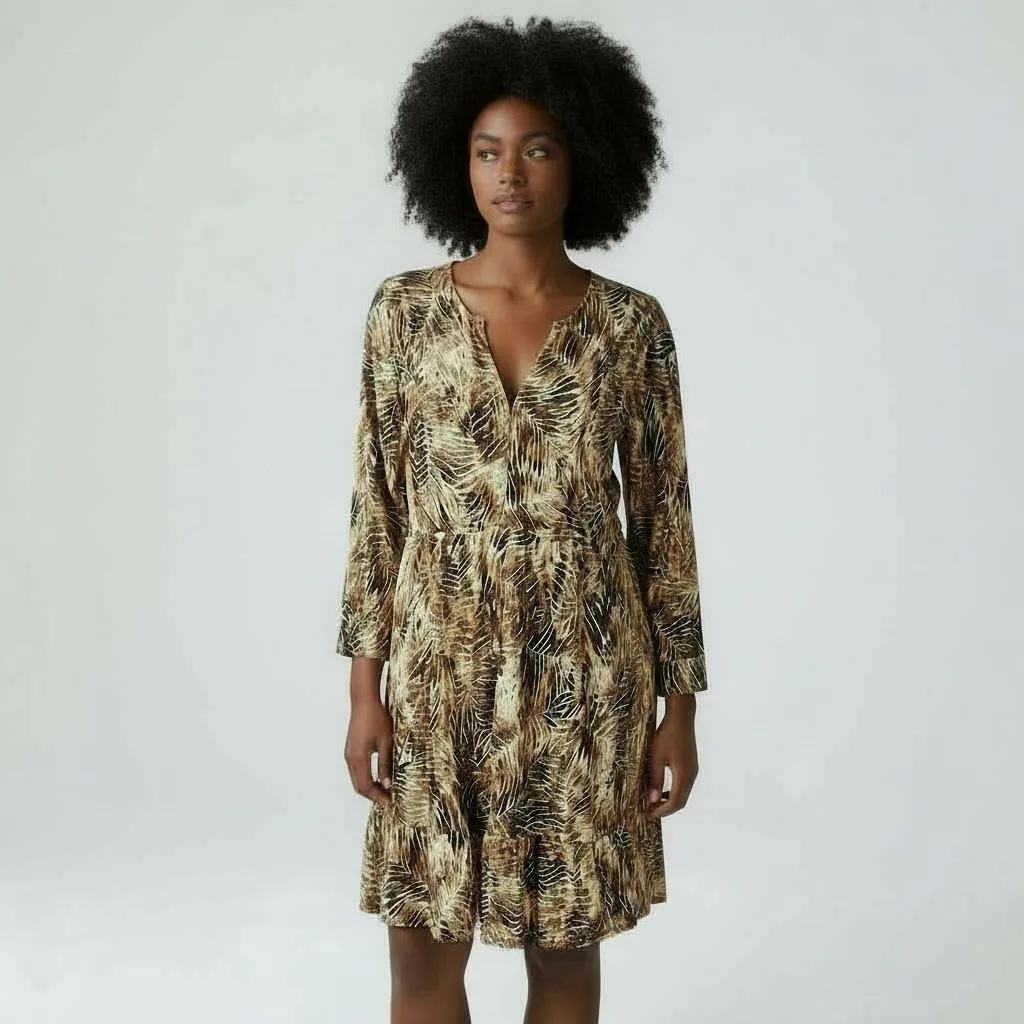 Robe Imprimée Feuillage Zoé