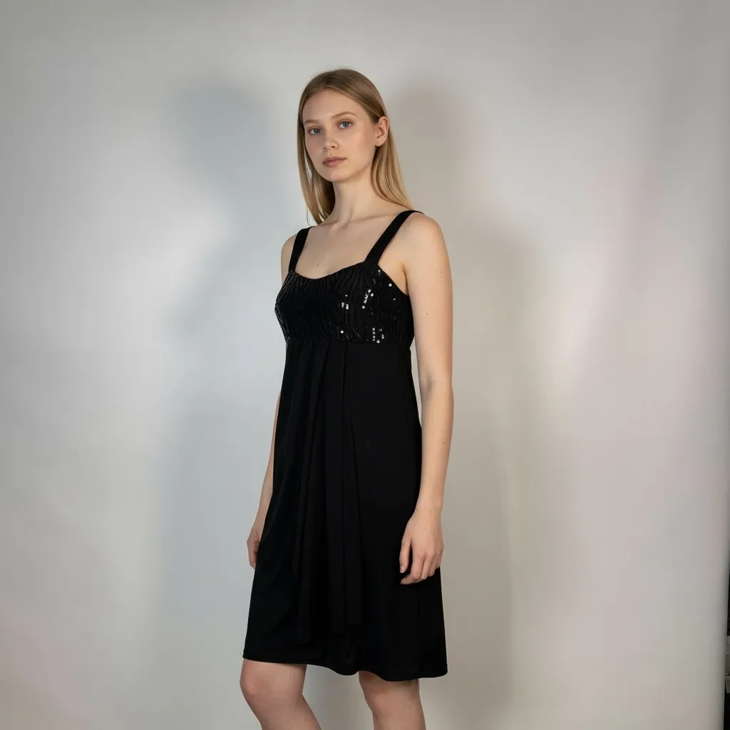 Robe Bretelles Noire Stella