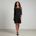 Robe Dentelle Noire Claire