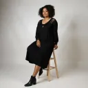 Robe Bi-matière Élégance Louise