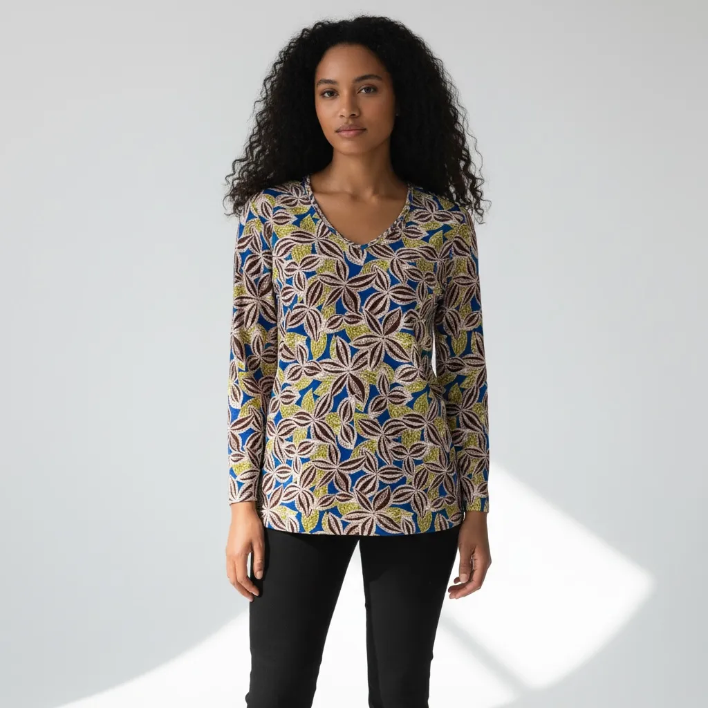 Tunique Imprimée Feuillage Lina (L)