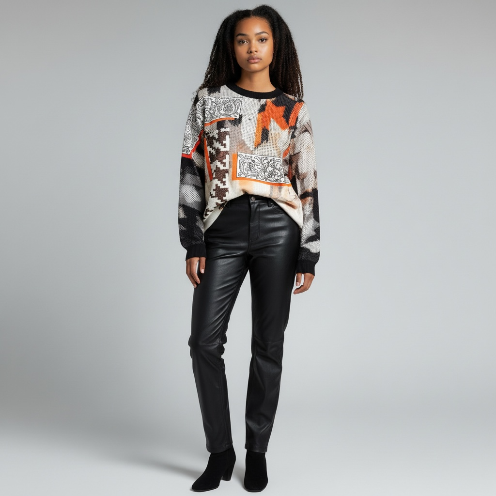 Pull Graphique Patchwork Alba (SM)